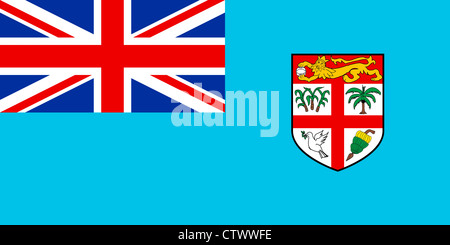 Flag of Fiji Stock Photo