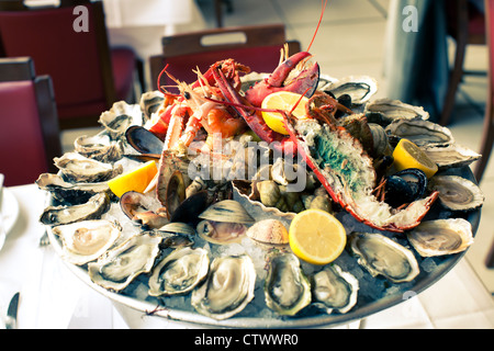 Wepler Seafood restaurant Place de Clichy Paris France Stock Photo