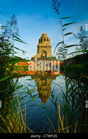 Volkerschlachtdenkmal (battle of nations monument) in leipzig, germany Stock Photo