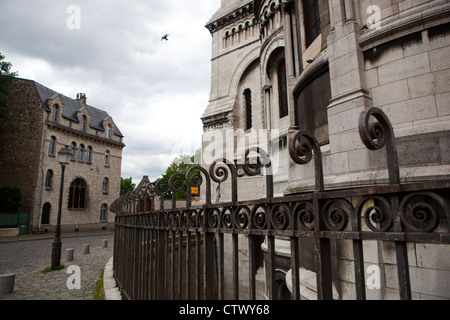 The side of le Sacre Coeur in Montmartre, Paris France Stock Photo