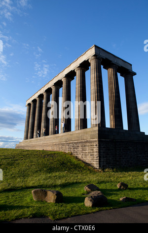 National Monument Calton Hill Edinburgh Stock Photo