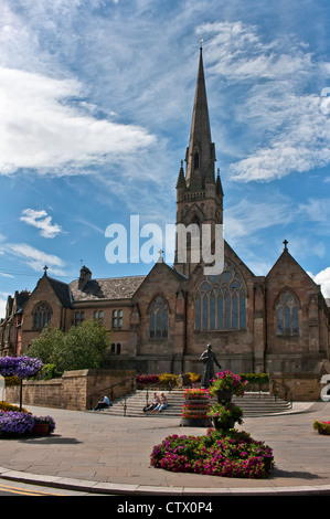 NEWCASTLE, UK - AUGUST 02, 2012:   Exterior view of St Mary's Cathedral in Newcastle Stock Photo