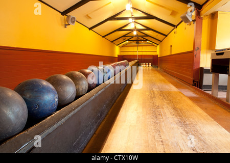 Skittle Alley Sheeps Hied pub Edinburgh Scotland UK Stock Photo