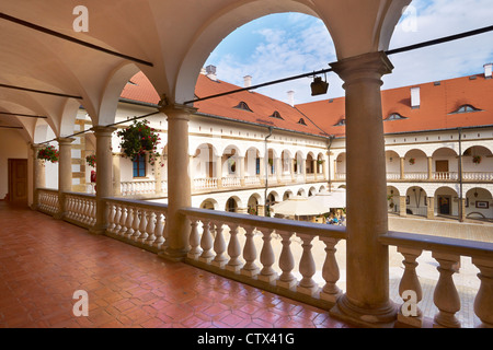 The Niepolomice Royal Castle is a Gothic castle from the mid-14th century, Niepolomice, Poland, Europe Stock Photo