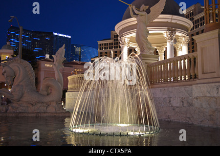 Fountain at the Caesars Palace Hotel in Las Vegas Stock Photo