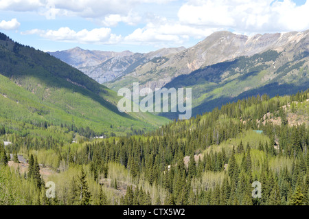The San Miguel mountains of Colorado near Ouray Stock Photo