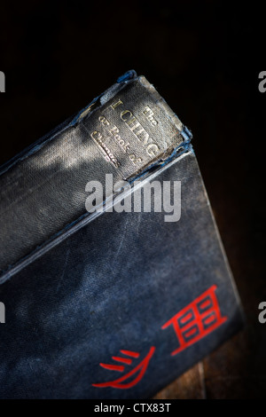 I Ching book. Chinese classic 'Book of Changes ' against a dark background Stock Photo