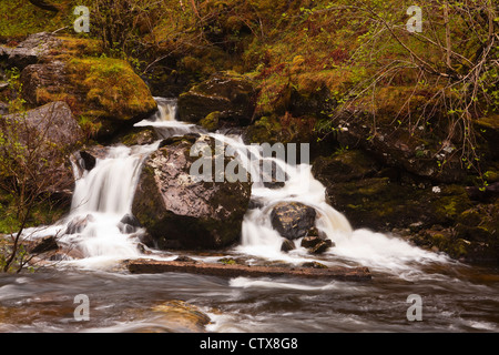 The falls of falloch near to Loch Lomond in Scotland. Stock Photo