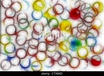 Abstract color background. Multi-colored spots with small lines Stock Photo