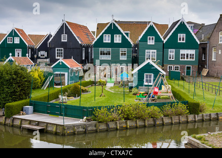 Marken, a fishing and tourism village on Isselmeer Lake in The Netherlands. Stock Photo