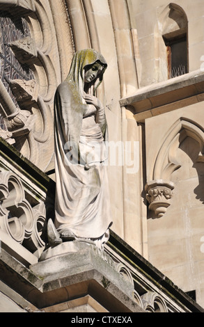 Detail of Basilica of Our Lady, Geneva, Switzerland Stock Photo