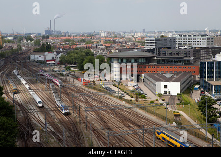 Amsterdam train station Stock Photo