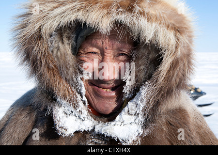 portrait of an Inuit Stock Photo