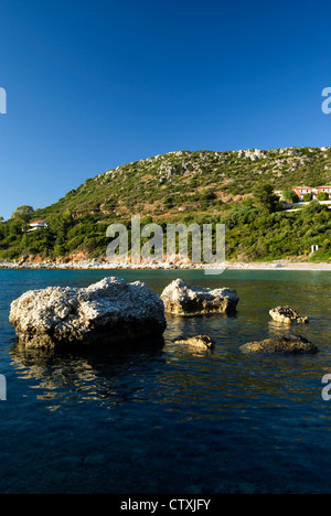 Kalamia beach, Lassi, Argostoli, Kefalonia, Ionian Islands, Greece. Stock Photo