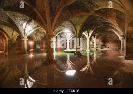 the old Portuguese water cistern in El Jadida, Morocco Stock Photo