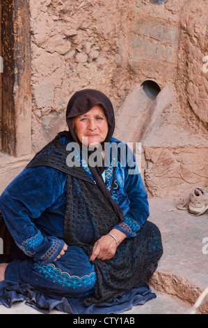 traditional Berber woman in the Southern Atlas Mountains, Morocco Stock Photo