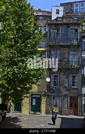 A small place in a south quarter of Porto, Oporto, Portugal, South Europe, EU Stock Photo