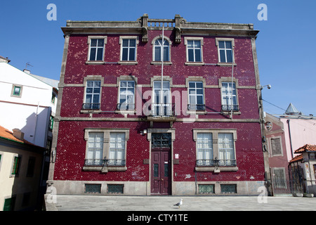 A typical Faïence house facade in Porto, Oporto, Portugal, South Europe, EU Stock Photo