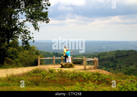 View from The Surrey Hills Hindhead Surrey Stock Photo