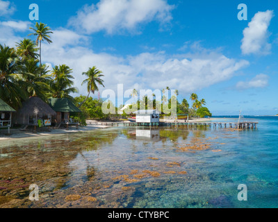 Fakarava atoll, Tuamotus Stock Photo
