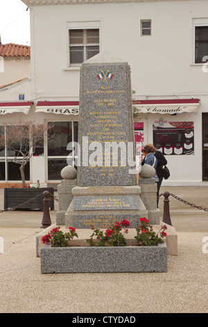 War Memorial Saintes Maries de la Mer Camargue France Stock Photo