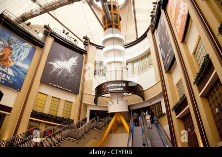 The Cineworld cinema in the O2 arena, Greenwich London UK Stock Photo