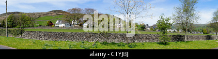 Panoramic of Staveley, Cumbria, England. Stock Photo