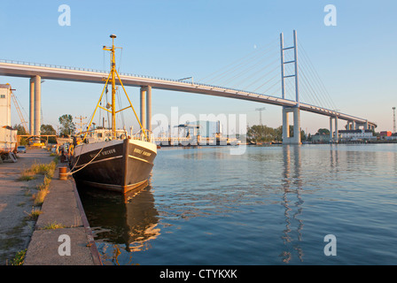 Ruegen Bridge, Stralsund, Mecklenburg-West Pomerania, Germany Stock Photo