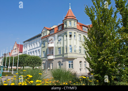 town centre, Bergen, Ruegen Island, Baltic Sea Coast, Mecklenburg-West Pomerania, Germanyy Stock Photo