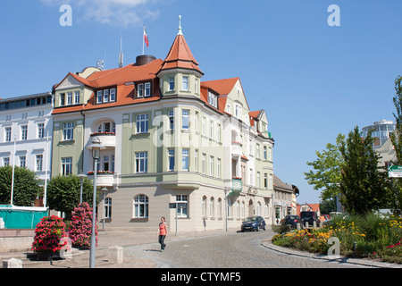 town centre, Bergen, Ruegen Island, Baltic Sea Coast, Mecklenburg-West Pomerania, Germanyy Stock Photo