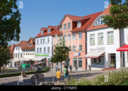 town centre, Bergen, Ruegen Island, Baltic Sea Coast, Mecklenburg-West Pomerania, Germany Stock Photo