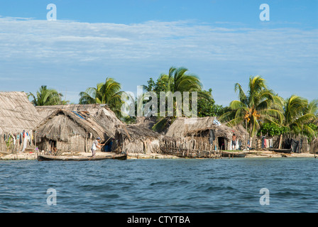 San Blas Islands off the coast of Panama. Home to the Kuna Indians. Stock Photo