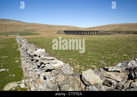 Ribblehead viaduct, North Yorkshire. Monday 26th March 2012. Stock Photo