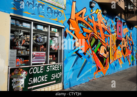 Graffiti in Haight Ashbury, San Francisco CA Stock Photo