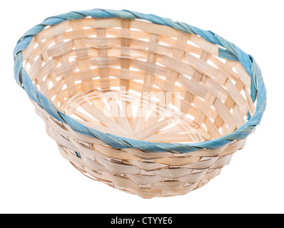 Empty basket isolated on white background Stock Photo