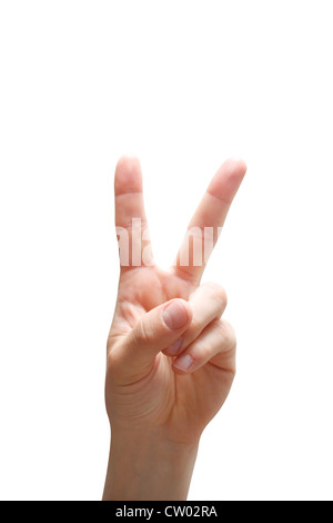 An isolated peace sign Stock Photo