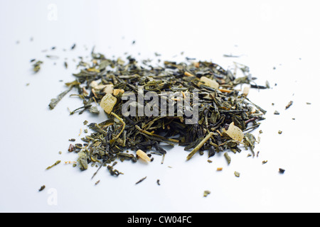 Close up of pile of tea leaves Stock Photo