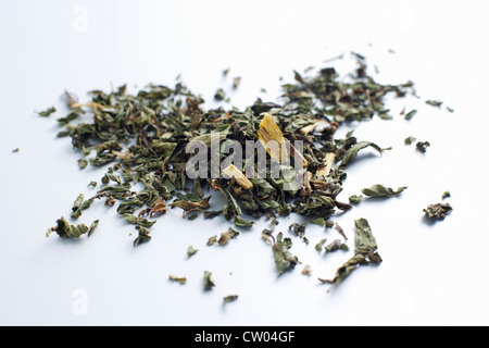 Close up of pile of tea leaves Stock Photo