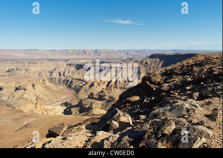 Early morning at Fish River Canyon, Namibia Stock Photo