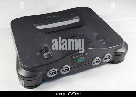 The 'Goldeneye 007' game in a Nintendo 64 or N64 video game console, a  fifth generation video game console launched in 1996 in Japan Stock Photo -  Alamy