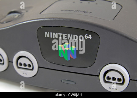 The 'Goldeneye 007' game in a Nintendo 64 or N64 video game console, a  fifth generation video game console launched in 1996 in Japan Stock Photo -  Alamy