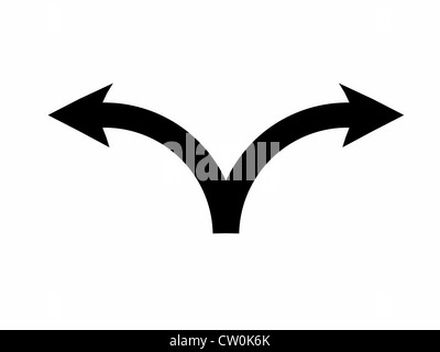 black arrows sign Stock Photo