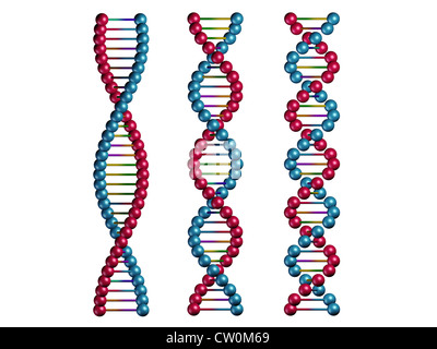 helix isolated DNA white background 3d illustration render Stock Photo ...