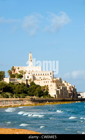 historic St. Peter's Church old city Jaffa Tel Aviv Israel on Mediterranean Sea Stock Photo