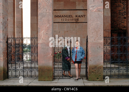 Immanel grave of Kant in Kaliningrad, Russia Stock Photo