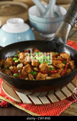 Kung Pao chicken Chinese food Stock Photo