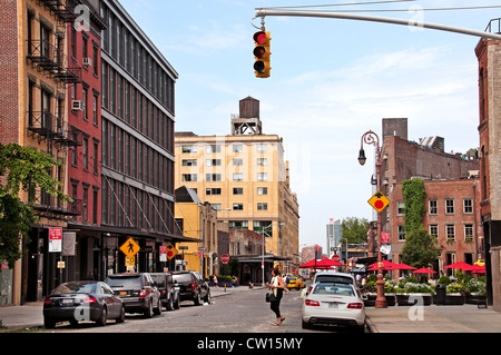 8th Avenue W 14th Street  Meatpacking District  Manhattan New York City United States of America Stock Photo