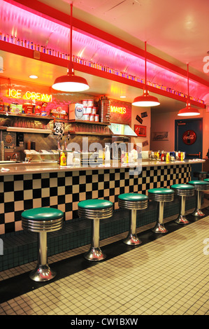 Historic Route 66 Diner, Albuquerque, New Mexico, USA Stock Photo