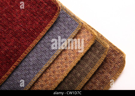 A book of upholstery samples. Stock Photo