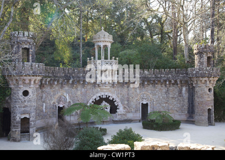 Guarian's Gate Quinta da Regaleira, Sintra Stock Photo